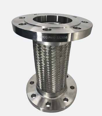 SS 304 Paslanmaz Çelik Metal Bahçe hortumu Flange Dalgalanmış Klima Tankı Metal hortum örülmüş