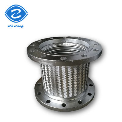 Yüksek sıcaklıklı örülmüş paslanmaz çelik bahçe hortumu Flanged üreticileri Yüksek sıcaklıklı gaz taşıyan metal esnek hortum, hidrolik sistem paslanmaz çelik telafi esnek hortum,Kimyasal ortam