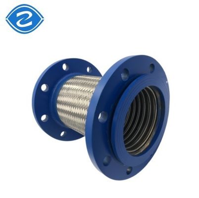 Kimyasal Anti-korroziv Gaz Kompensatörü 304 SS PTFE flensli esnek örgülü metal hortum
