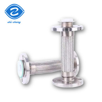 DN32 DN3000mm Lp Gaz Radyatörü Paslanmaz Çelik örgülenmiş hortum Flanged Metal