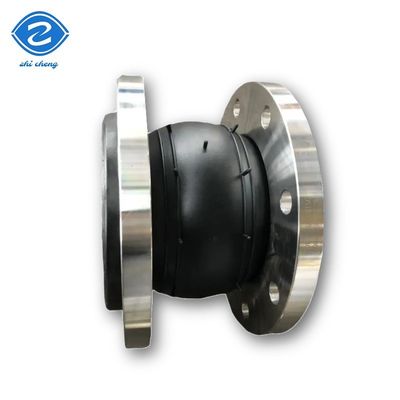 Kauçuk Genişleme Bellows Kompensatör DN450 DN100 Top Bağlantısı Epdm Tek Flange Küre Bellow Esnek Genişleme Kauçuk Ortama