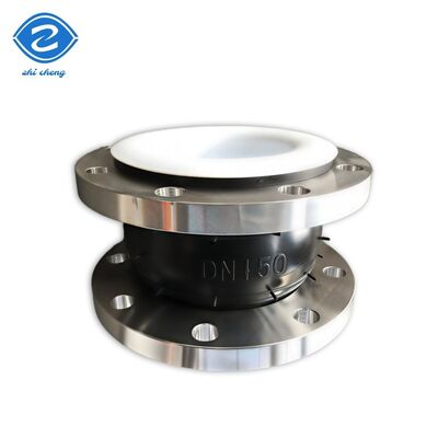 Pipin Pompa valfinde giriş ve çıkış hareketinin emilimi ve düşük bakım için geliştirilmiş, 304 paslanmaz çelik astarlı PTFE esnek bağlantı