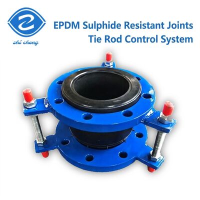 EPDM esnek kısıtlayıcı kravat lastik genişleme eklemi ve PN10 flange sülfide dayanıklı